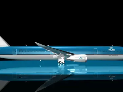 KLM 787 - 9 DREAMLINER 3D model