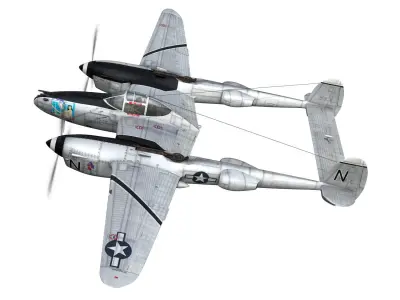 Lockheed P-38 Lightning - Wishful Thinking 3D model