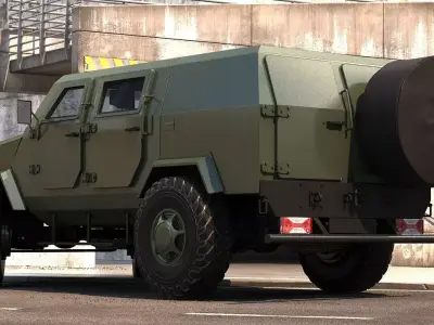 BBM Kozak military  3D model