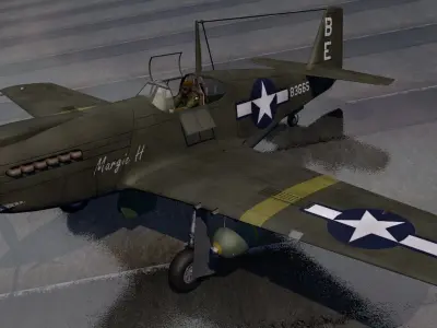 North American A-36 Apache 3D model