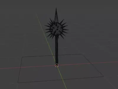 Medieval Spiked Mace 3D Model  Game-Ready Weapon Asset 3D model