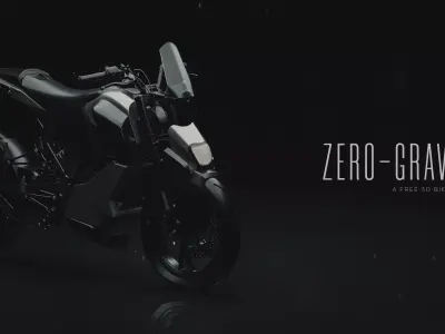 ZERO GRAVITY GLIDE Concept 3D Design of Futuristic Bike Free 3D model