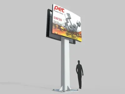 Billboard M5 Low-poly 3D model