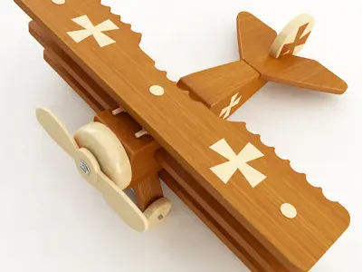 Toy Fokker DR1 3D model
