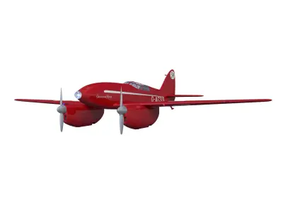 de Havilland DH88 Comet 3D model