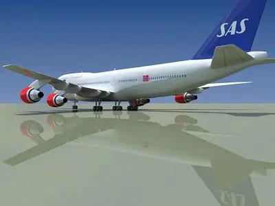 Scandinavian Airlines SAS Boeing 3D model