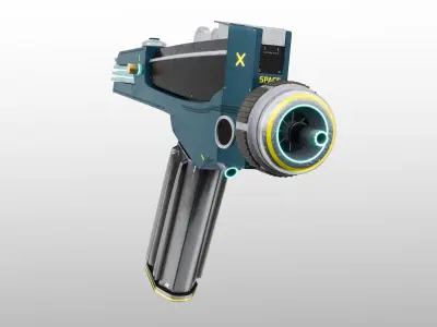 Space Phaser Low-poly 3D model