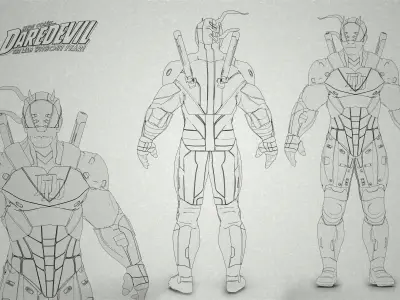 Daredevil Armor Scifi suit 3d model print  3D model