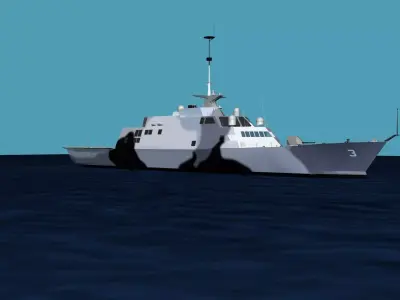 Freedom Class Blk 1 LCS-3 USS Fort Worth 3D model