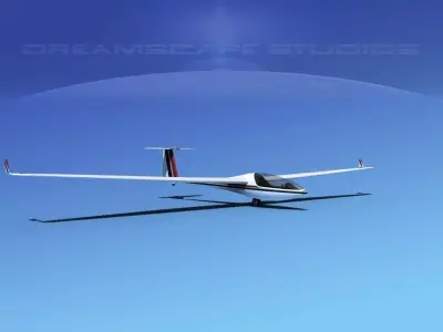 Glaser-Dirks DG-300 Glider V07 3D model