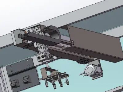 Loading and unloading of tray machine 3D model