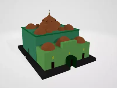Degaron Mosque Low-poly 3D model