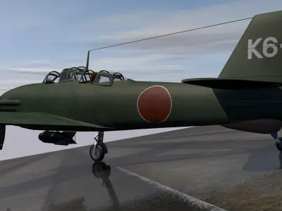 Aichi M6A1-K Nanzan 3D model