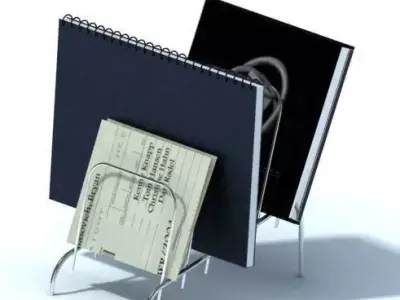 Metal Office Desk Organizer 3D model