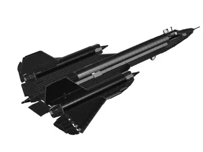 MocBricks3D - Lockheed SR-71 Blackbird 3D print model