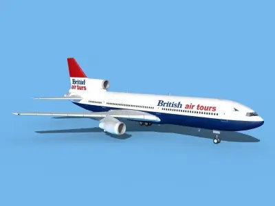 Lockheed L-1011 British Airtours 3D model