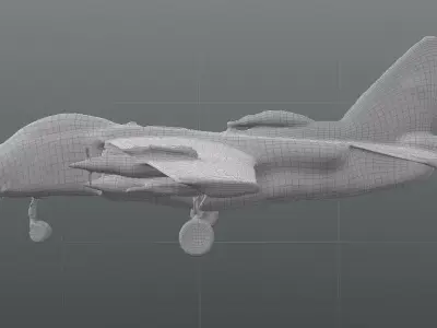  3D Military Jet Aircraft Model  3D model