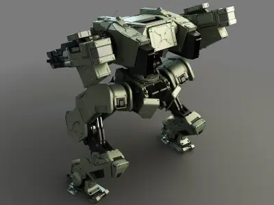 mech fighter 1 3D model