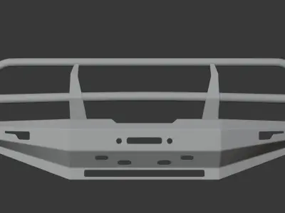 BUMPER PROLINE 4x4 EQUIPMENT FOR TOYOTA LAND CRUISER SERIE 80 3D model