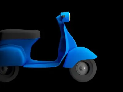 Vespa Scooter 3D print model