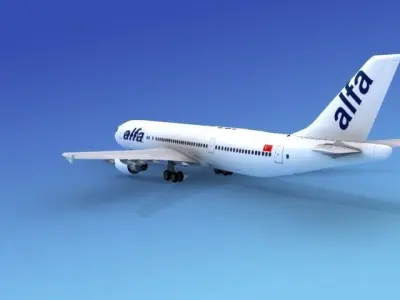 Airbus A300 Alfa 1 3D model