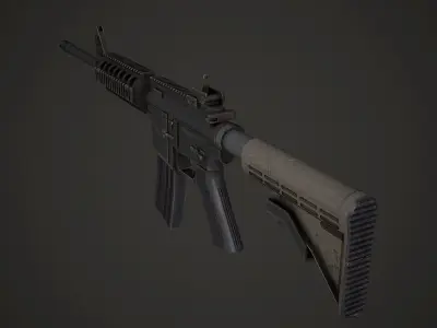 M4A1 Low Poly ar - rifle Low-poly 3D model