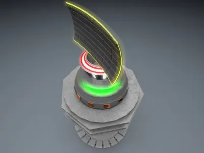 The Sentinel - Futuristic Operation Tower 3D model