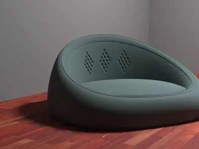 Rounded Ferniture Free 3D model