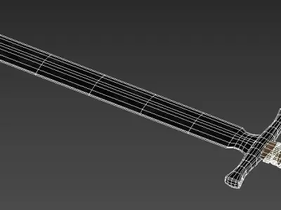 Shortsword sword Free low-poly 3D model