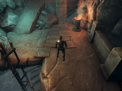 Top Down Cave Environment Pack Unity Unreal Engine Low-poly 3D model