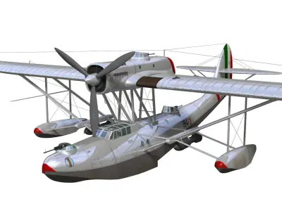 CANT Z501 Gabbiano 3D model