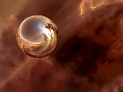 Cosmic Majesty 8K Ultra-HDRI Golden Nebula Pillars 32-Bit EXRHDR 3D model
