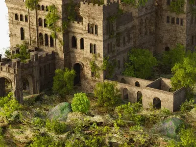 Lennox Castle Scotland 3D model
