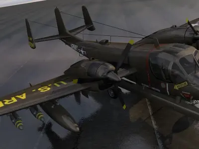 Grumman OV-1 Mohawk 3D model