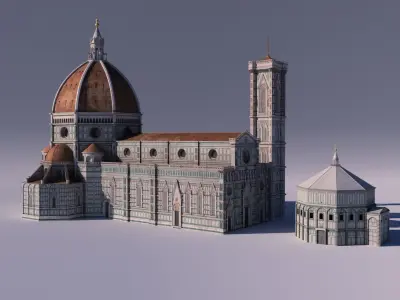 Cathedral Santa Maria Del Fiore 3D model