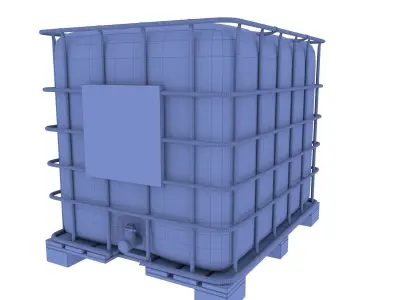 IBC Container Low-poly 3D model