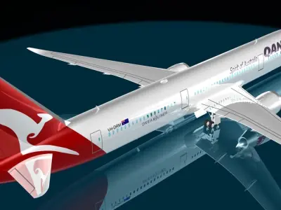 Qantas 787 - 9 Dreamliner 3D model
