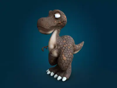 Cartoon Dinosaur  3D model