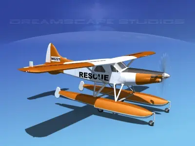 DeHavilland DHC-2 Turbo Beaver V06 3D model