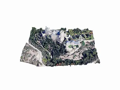 Castle of Segovia-Alcazar Low-poly 3D model