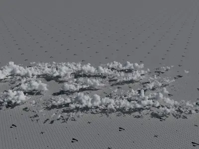 VDB Cumulonimbus Cloud Field 10 3D model