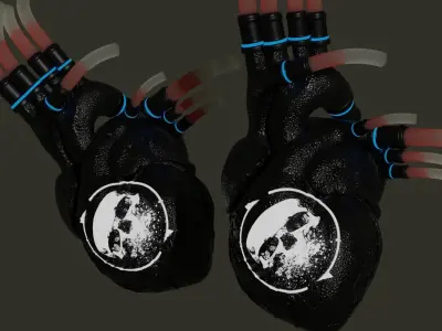Cyber heart concept 3D model purchase