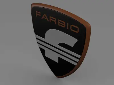 Farbio logo 3D model