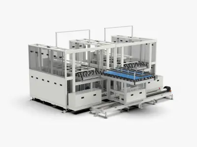 Automatic Panel Cassette Lifting and Transfer Machine 3D model
