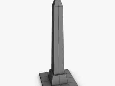 Obelisk egyptian Low-poly 3D model