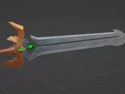 Magic Sword - High Poly Free low-poly 3D model