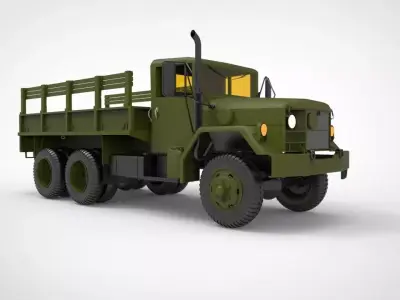 M35 half ton Cargo Truck 3D model