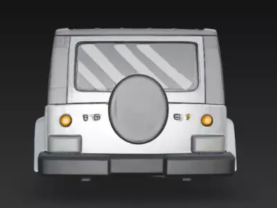 jeep upper body 3D model