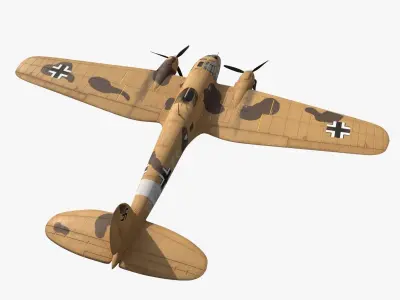 Heinkel He 111 VG-ES Low-poly 3D model