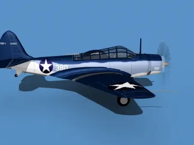 Douglas TBD-1 Devestator V15 3D model